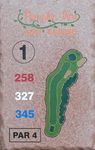 1st Hole Sign