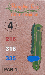 4th Hole Sign