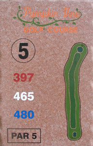 5th Hole Sign