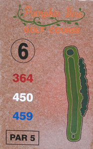 6th Hole Sign